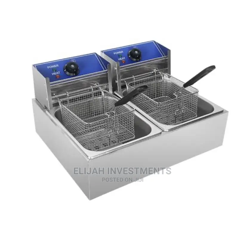 12L Hoffmans Double Deep Fryer