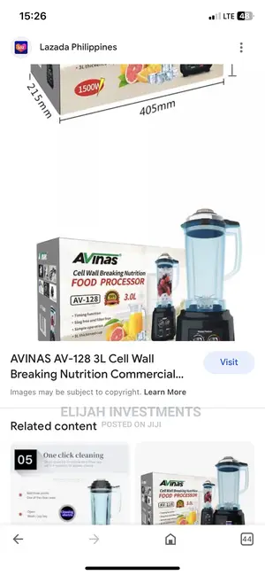 Avinas Food Processor and Blender