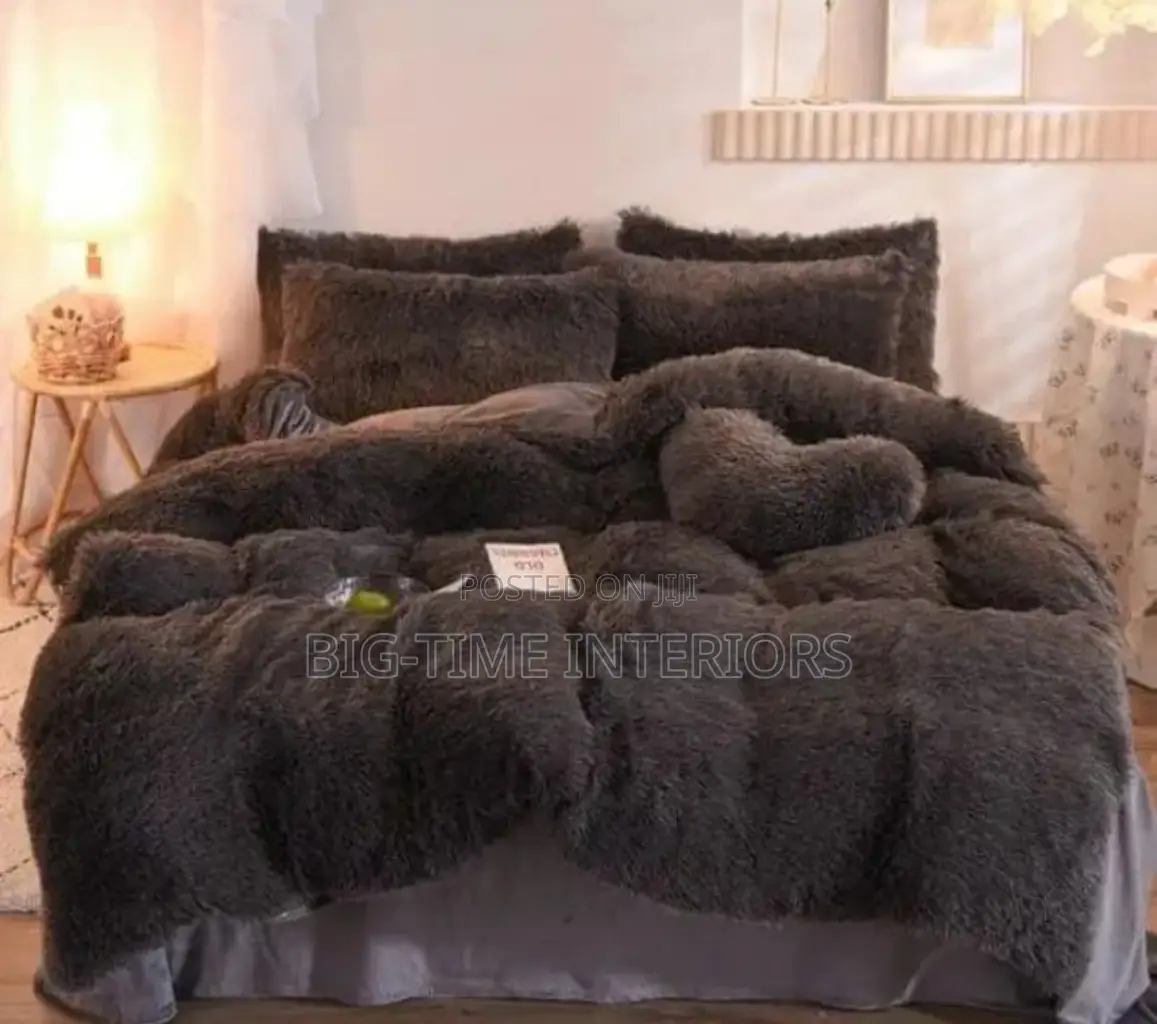 Fluffy 5*6 Duvet Set -Brown