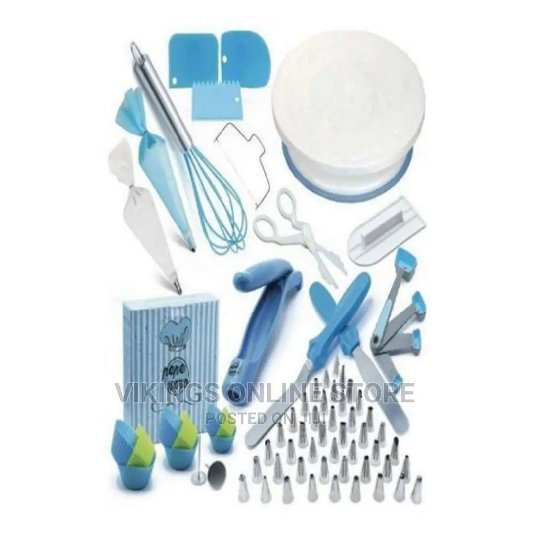 136 PCS Cake Decorating, Turnable Stand, Baking Set