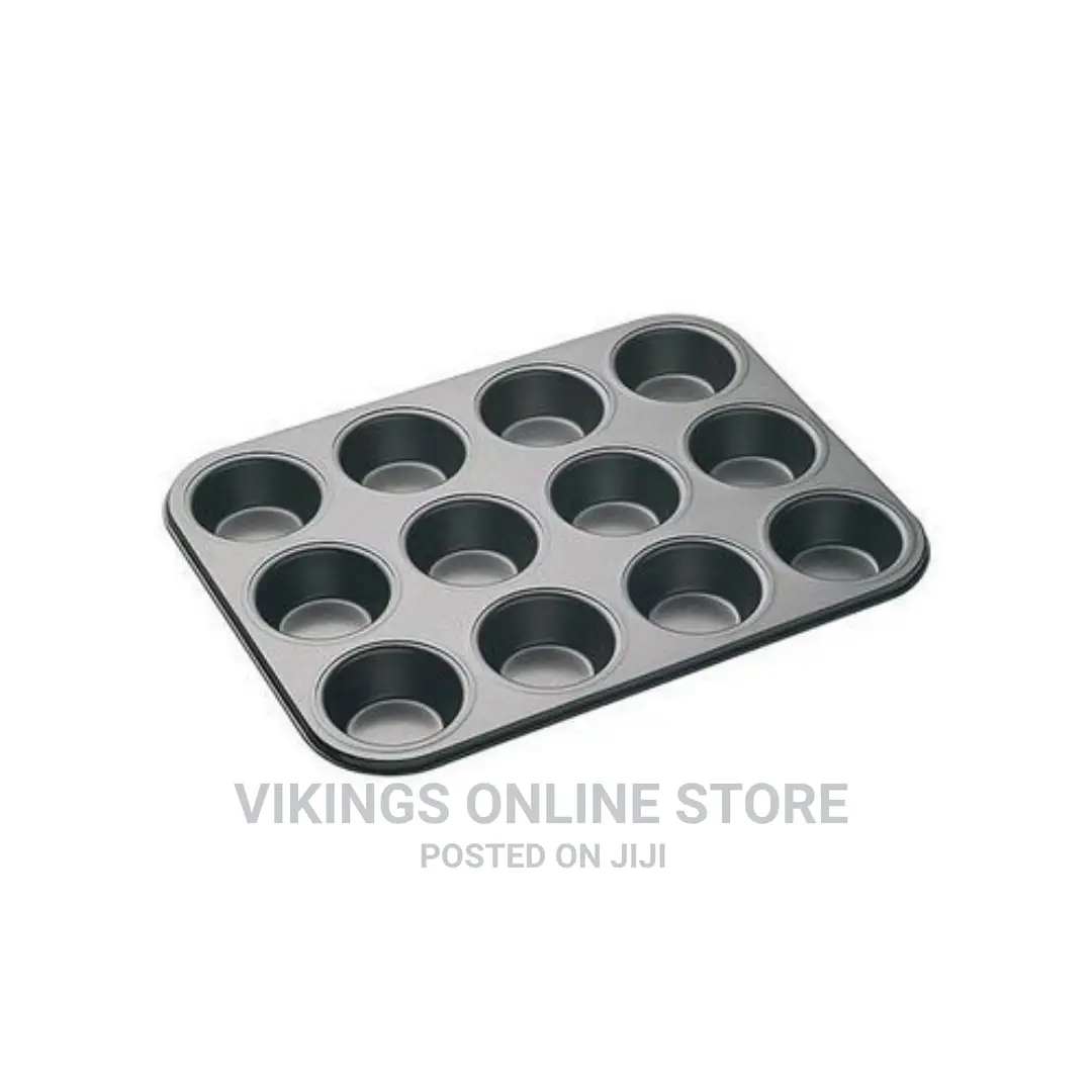 12-Hole Long Life,Cupcake Baking Tray /Oven Tray Pan