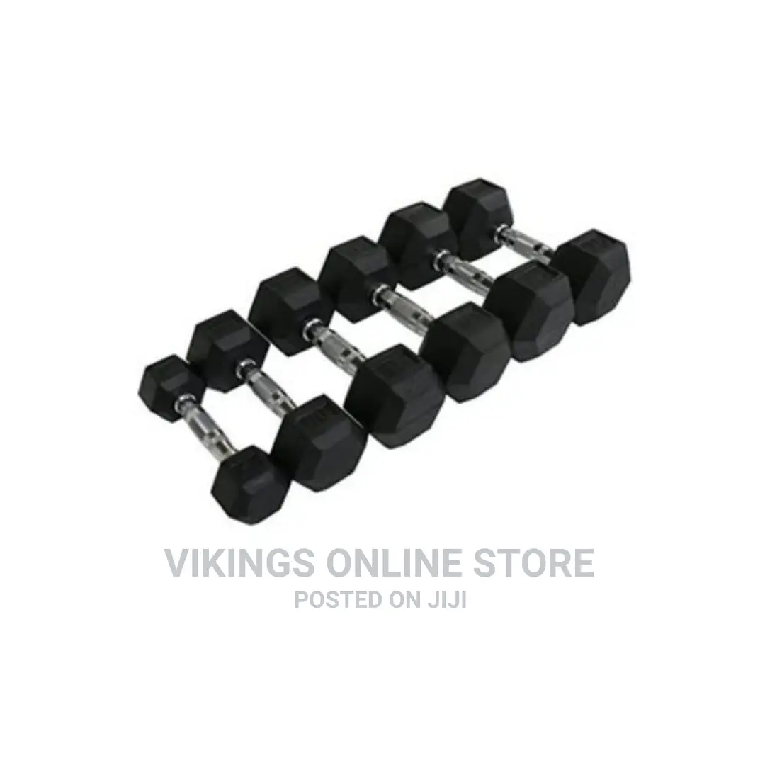 Pair of Rubber Coated Dumbbells