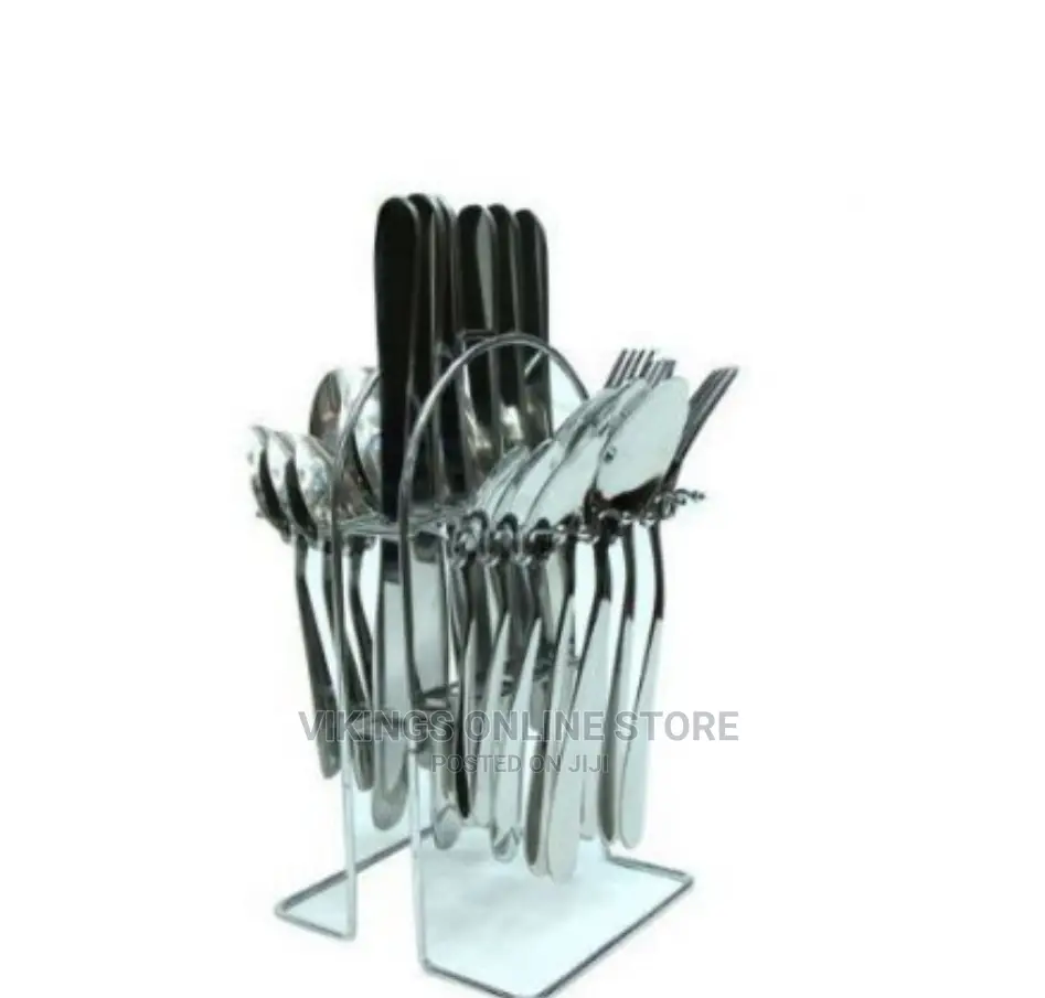 24 Pcs Set of Cutlery and a Holder Stand