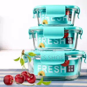 Vaccum Glass Lunch Box-3pcs