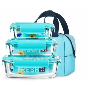 Vaccum Glass Lunch Box-3pcs