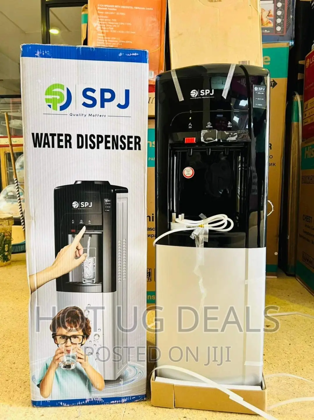 Hot And Cold Water Dispenser 3 Taps And Fridge