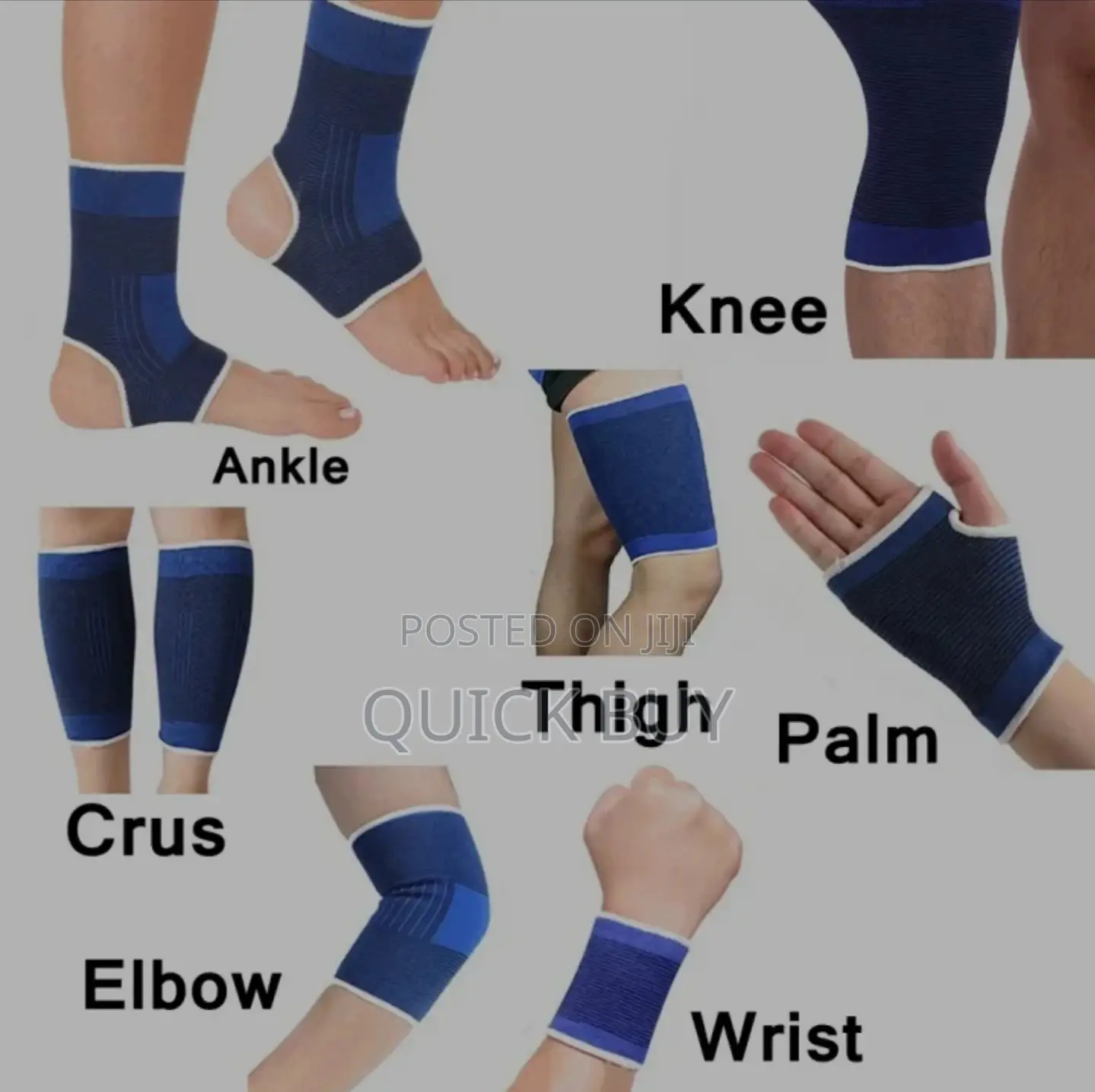 Ankle, Elbow,Knee and Palm Elastic Support Set