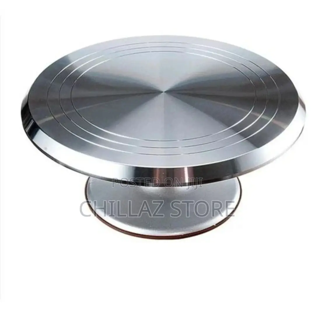 Metallic Cake Stand Turntable