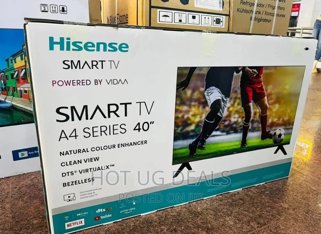 Hisense 40” Smart Andriod Framless Tv With Youtube Netflix