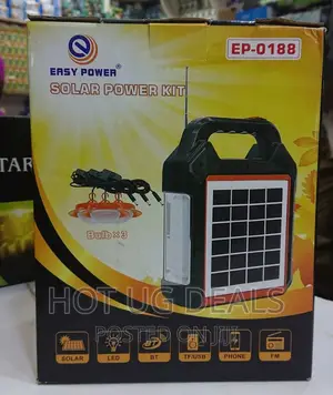 Solar Lighting System With Radio, Usb Port, Mp3 Player