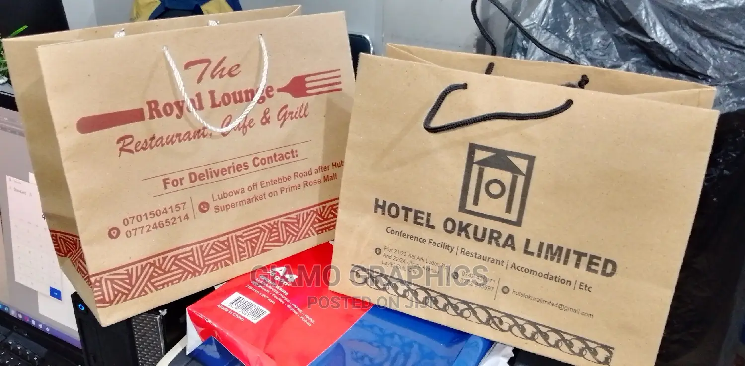 Take Away Paper Bags Customized | Branded