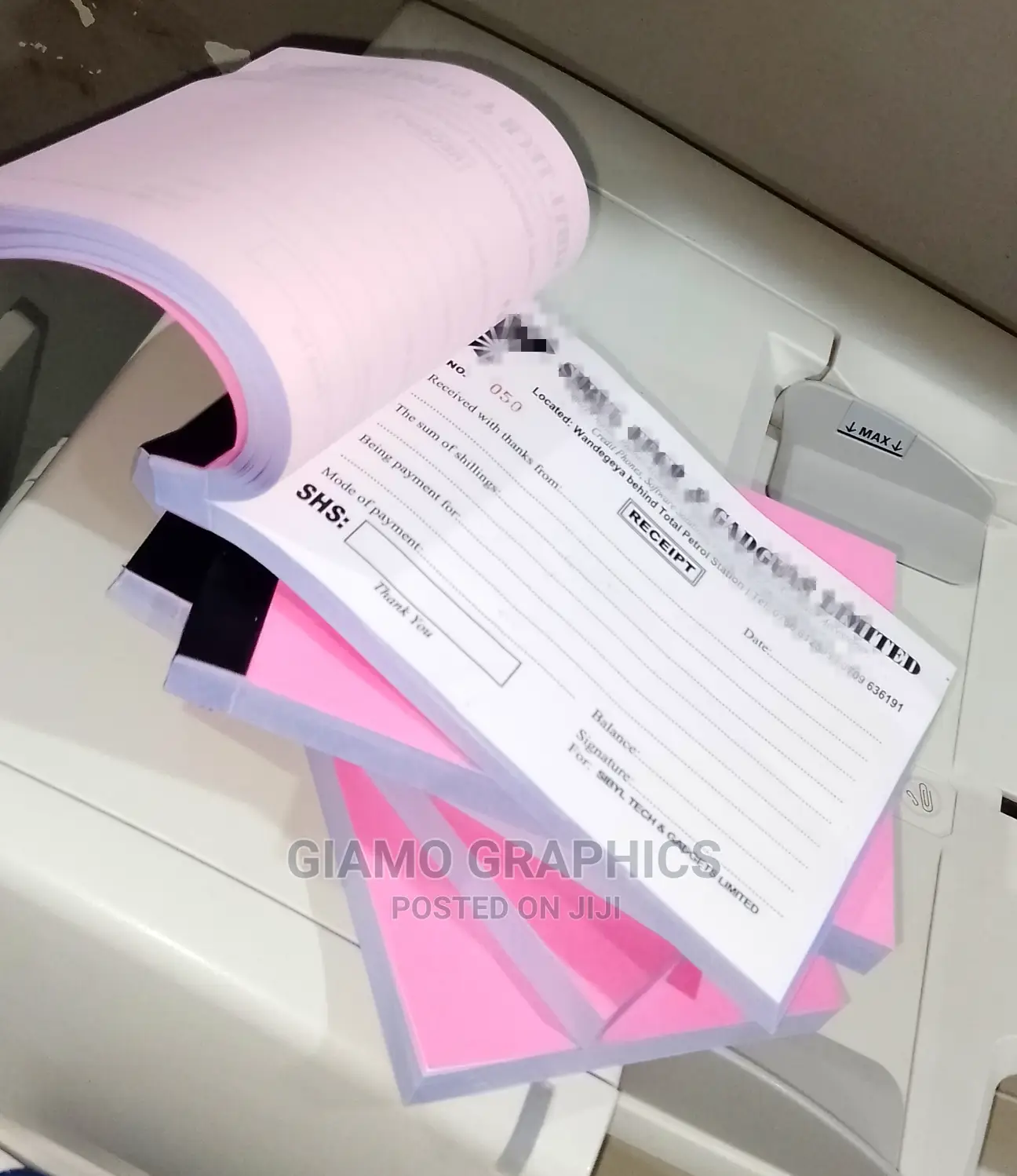 Schools Receipt Books A5 Black