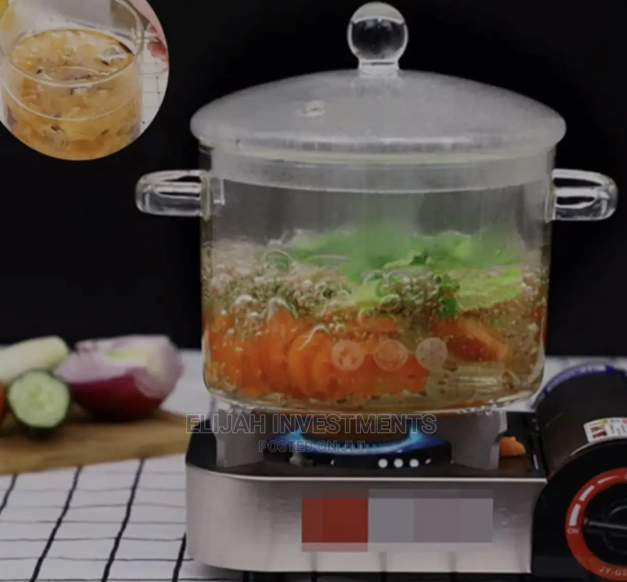 Glass Cooking Pot