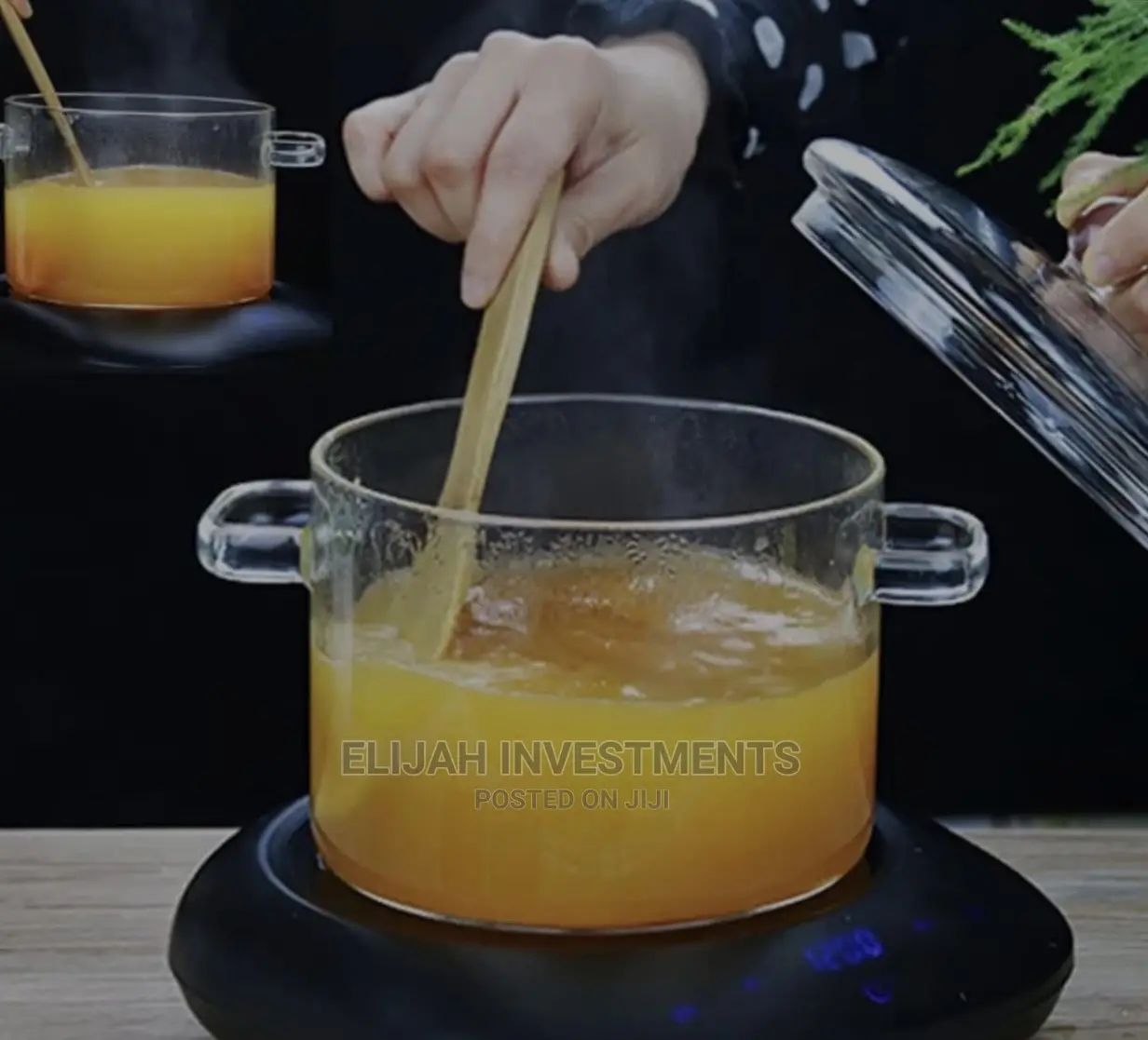 Glass Cooking Pot