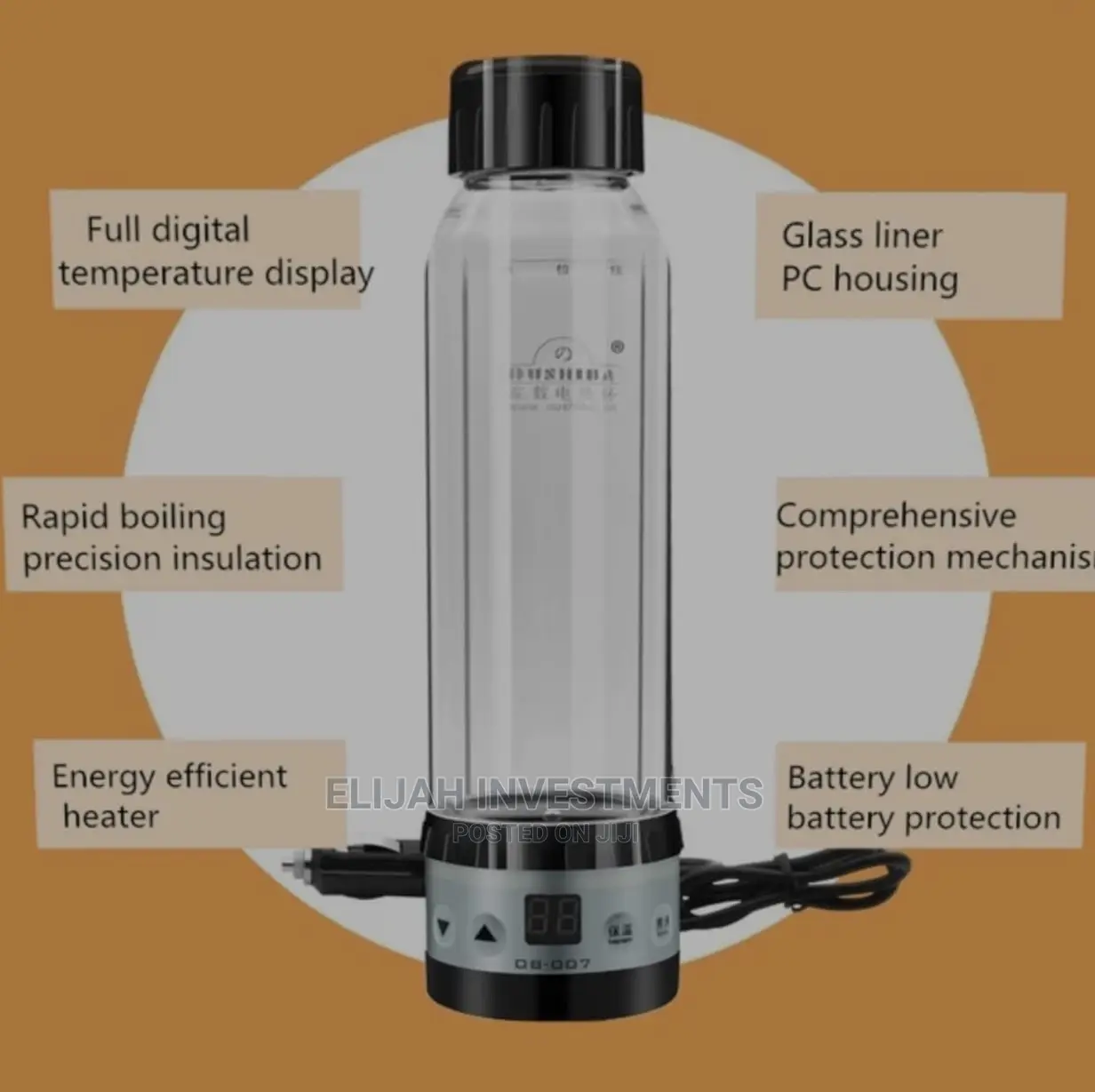 Universal 420ml Car Water Heater Kettle