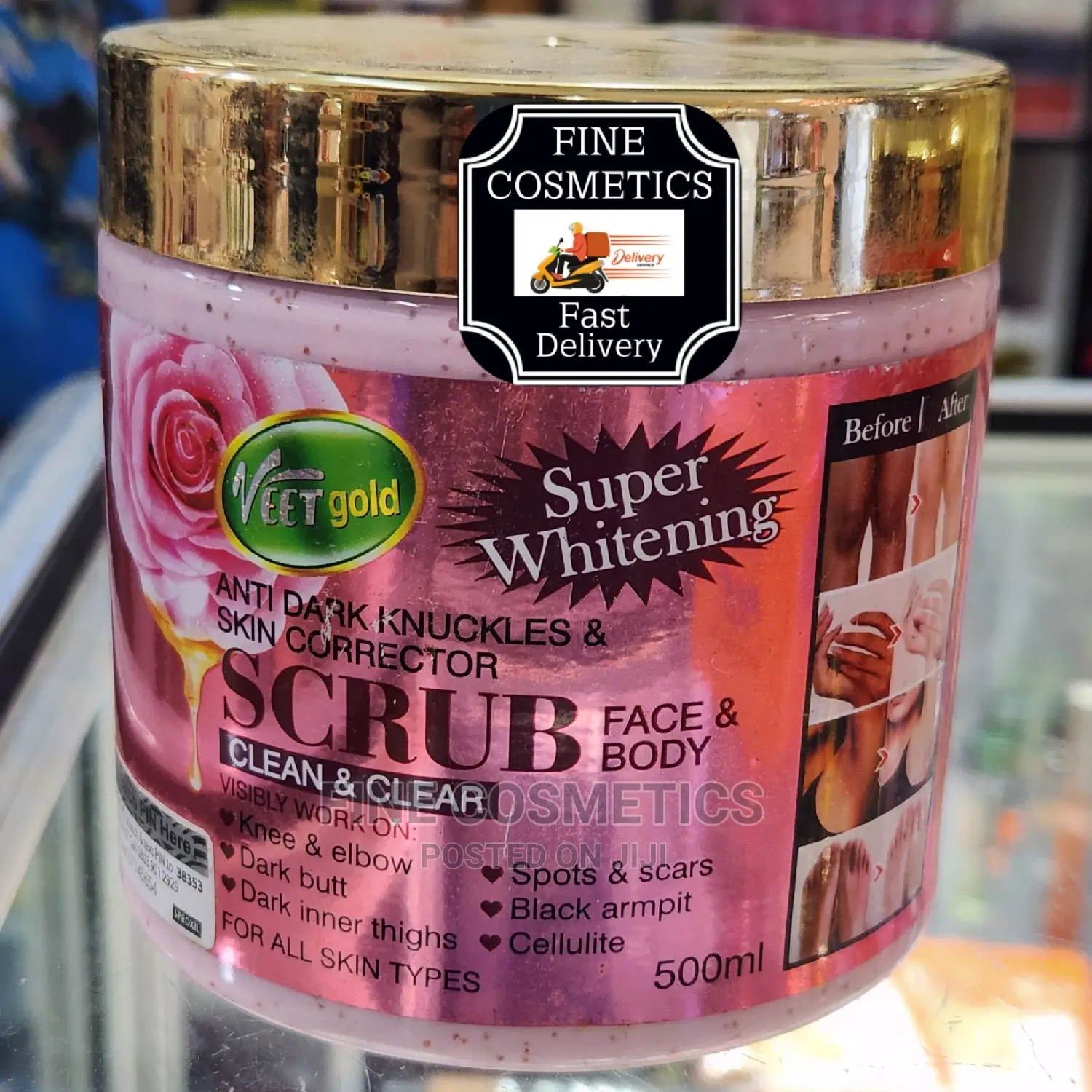 Veet Gold Whitening Dark Knuckles and Skin Corrector Scrub