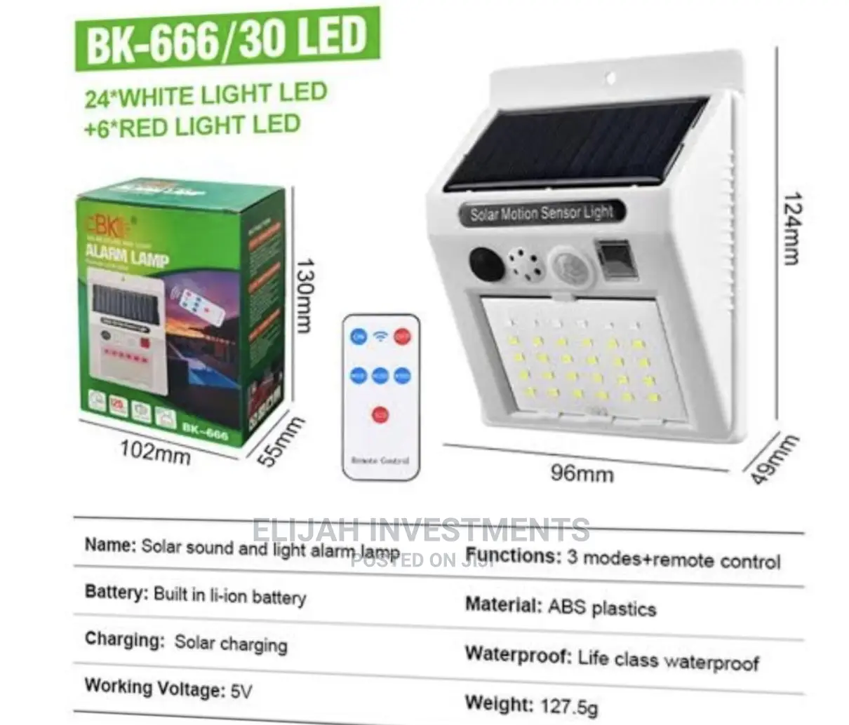 Solar Sound and Alarm Lamp
