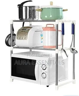 Multipurpose Foldable Microwave Oven Stand