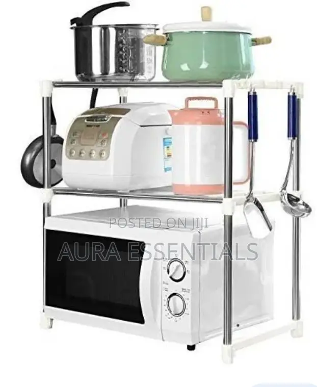 Multipurpose Foldable Microwave Oven Stand