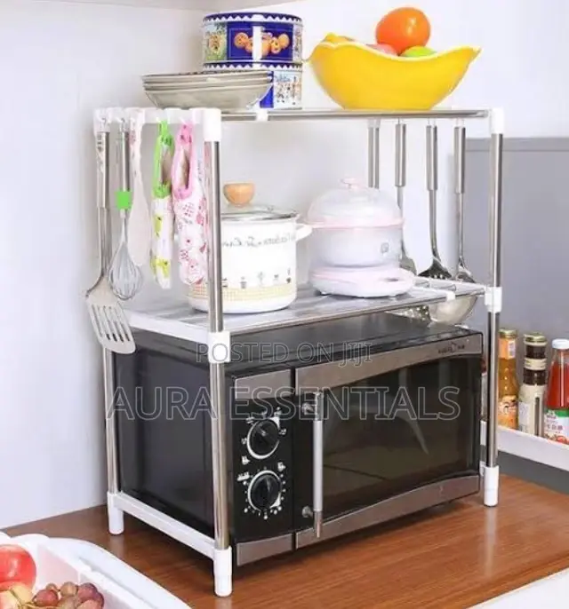 Multipurpose Foldable Microwave Oven Stand