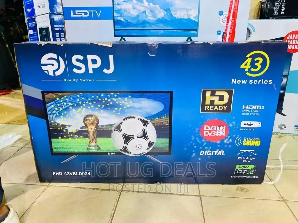 43inch Spj Digital  Frameless Tv With Free To Air