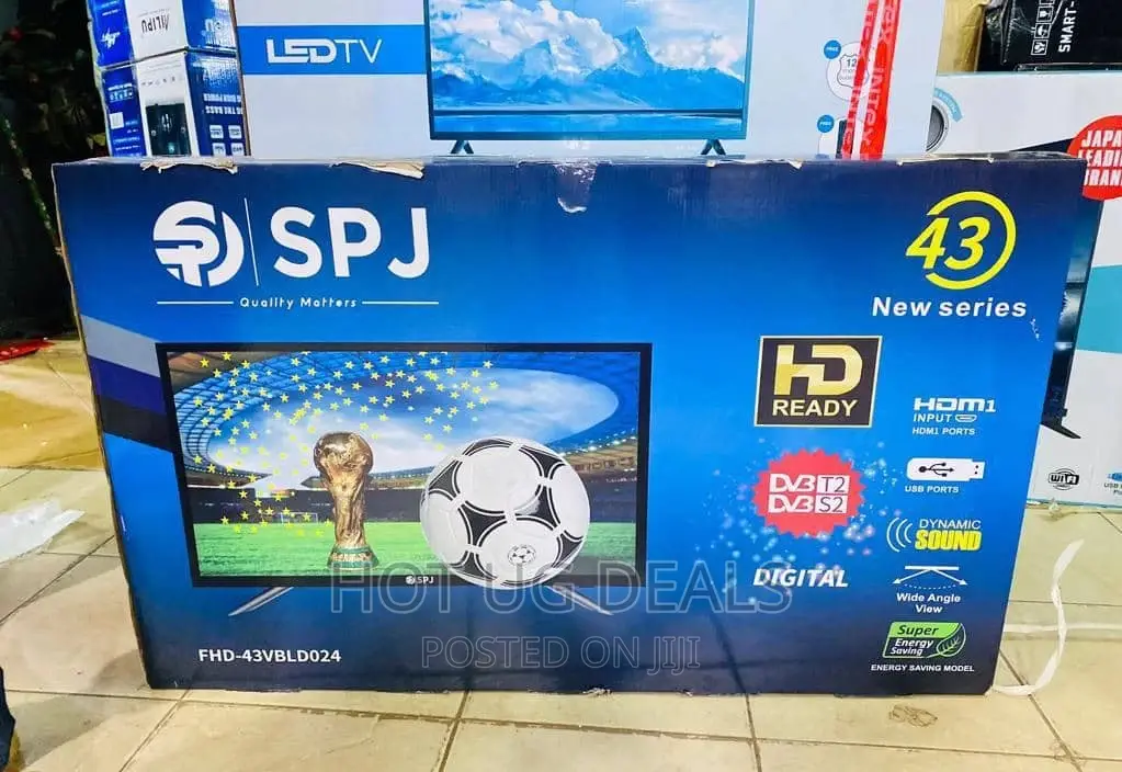 43inch Spj Digital  Frameless Tv With Free To Air
