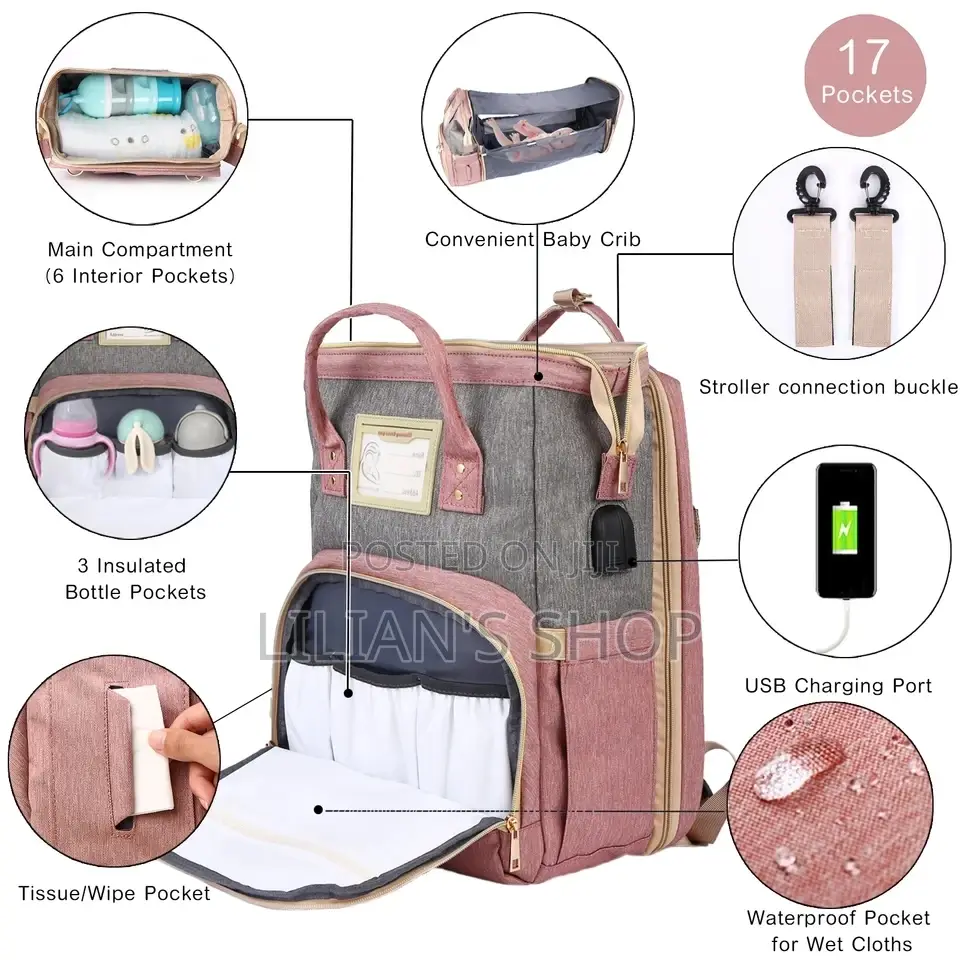 Multifunction Travel Diaper Back Pack Bag
