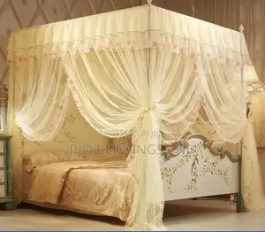 Four Stands Square Mosquito Net