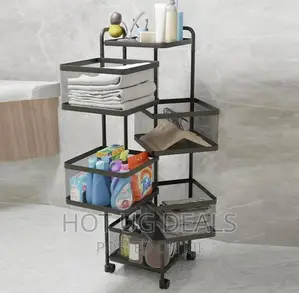 4 Tier Kitchen, Bedroom Storage Rack Basket Organiser