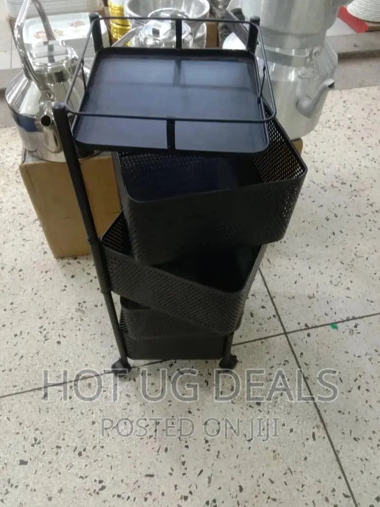 4 Tier Kitchen, Bedroom Storage Rack Basket Organiser