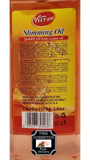 VEET Gold Slimming Hot Oil Spf25 Anti-Cellulite Shape Up Oil