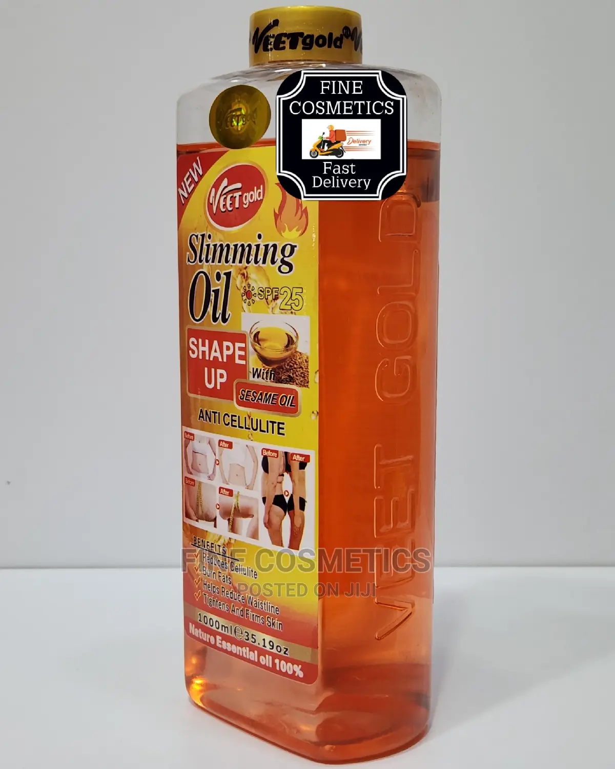 VEET Gold Slimming Hot Oil Spf25 Anti-Cellulite Shape Up Oil