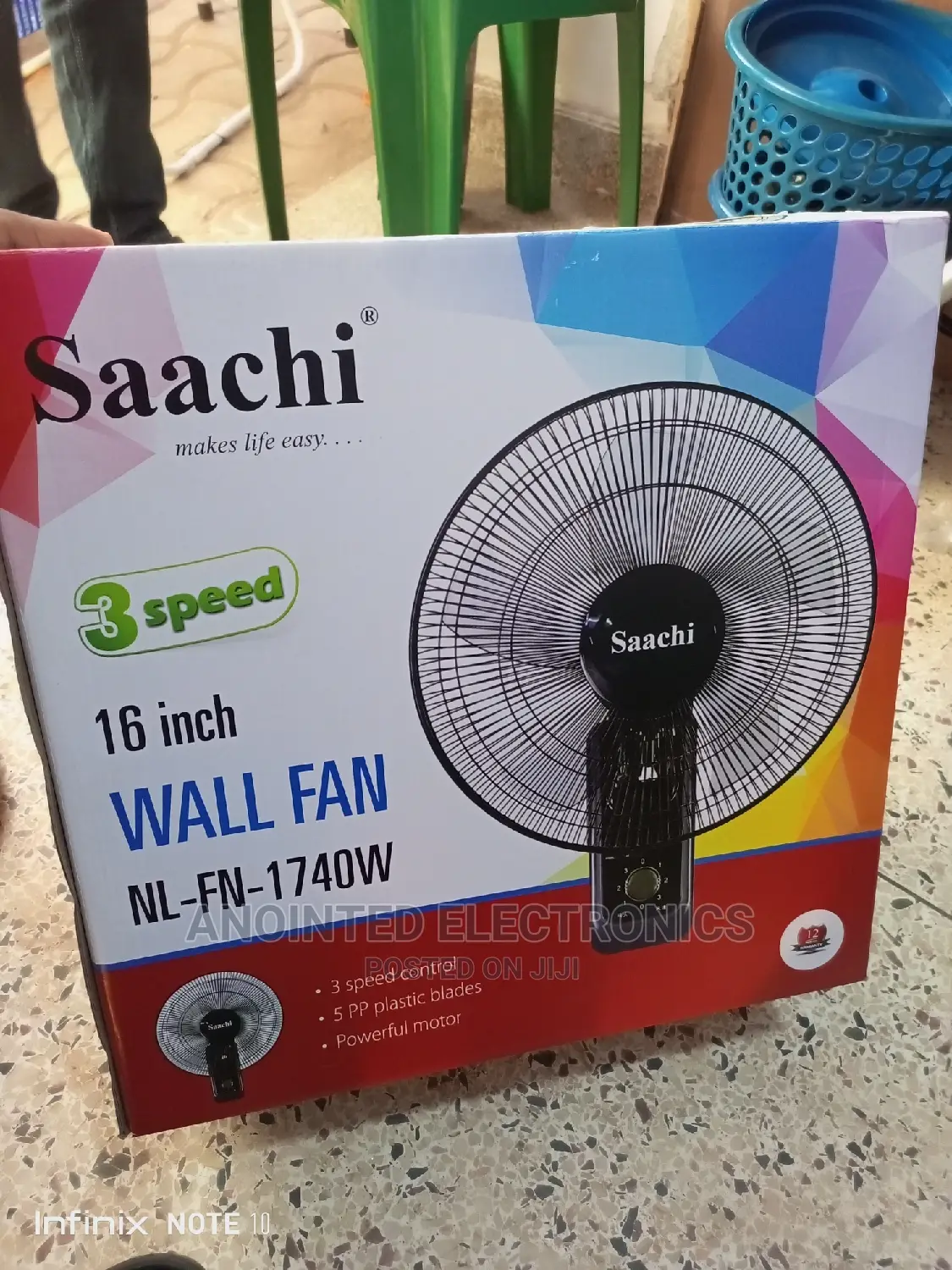 Wall Fan Black
