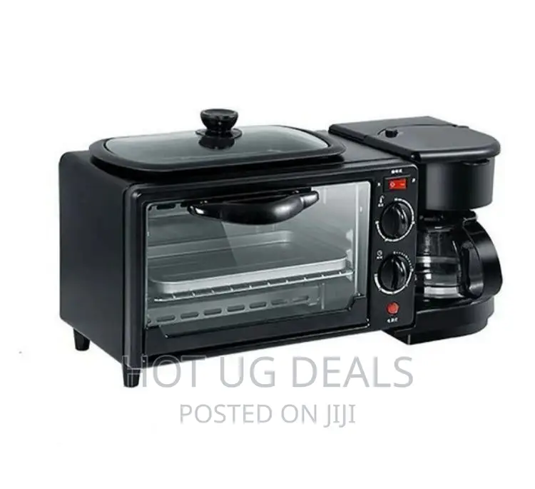 3 In 1 Breakfast Maker, Coffeemaker,Oven , Grill