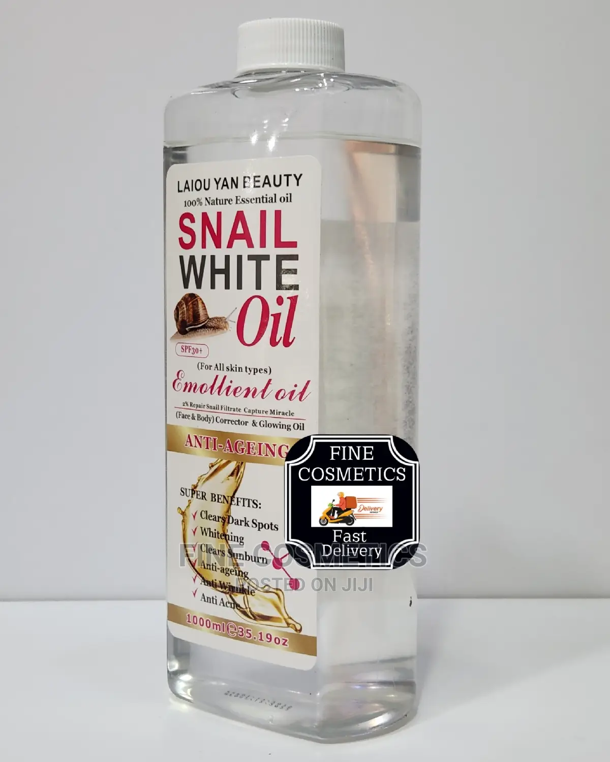 Snail White Oil 100% Nature Essential Anti-Aging Glowing Oil