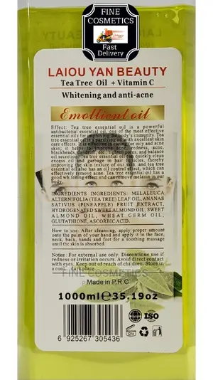 Tea Tree Oil 100% Natural Essential Whitening and Anti-Aging