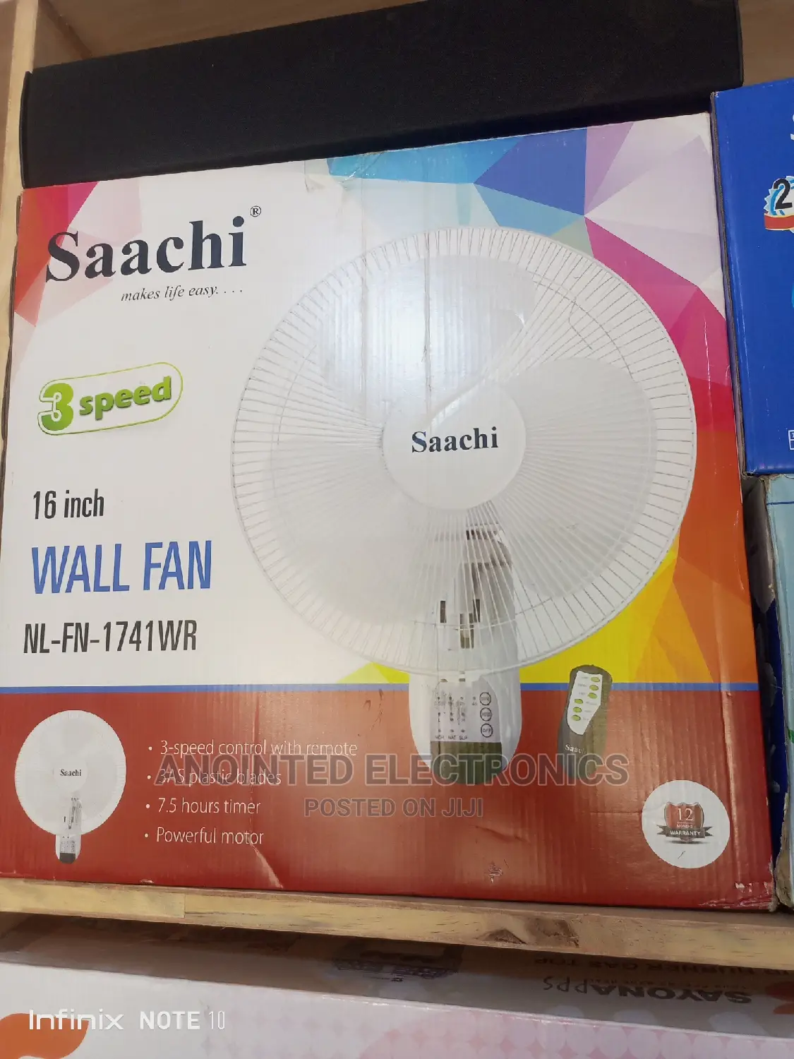 Wall Fan With a Remote
