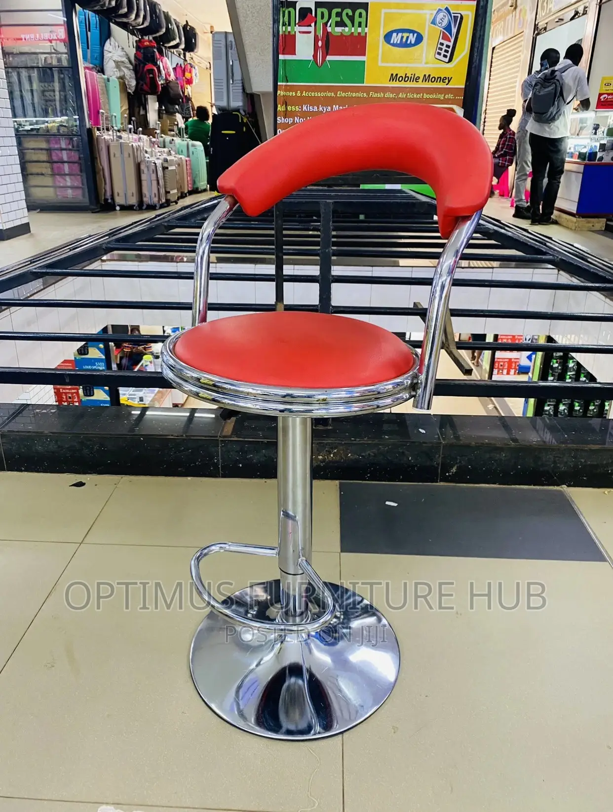 Executive Stool (Red)