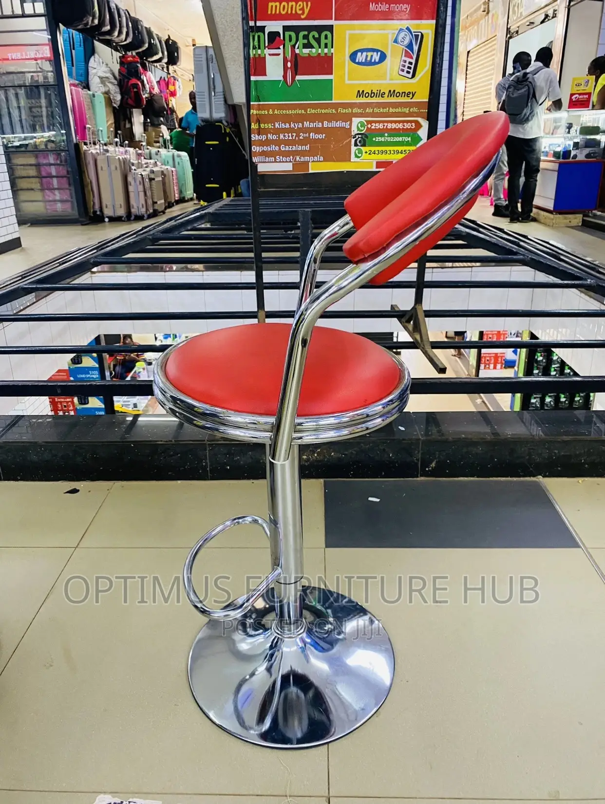 Executive Stool (Red)