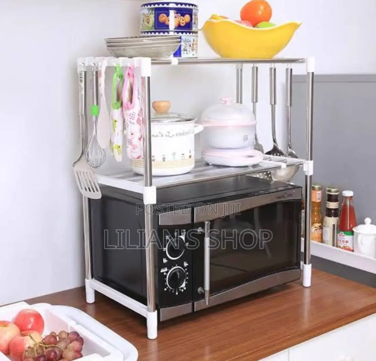 2 Tier Microwave Oven Rack