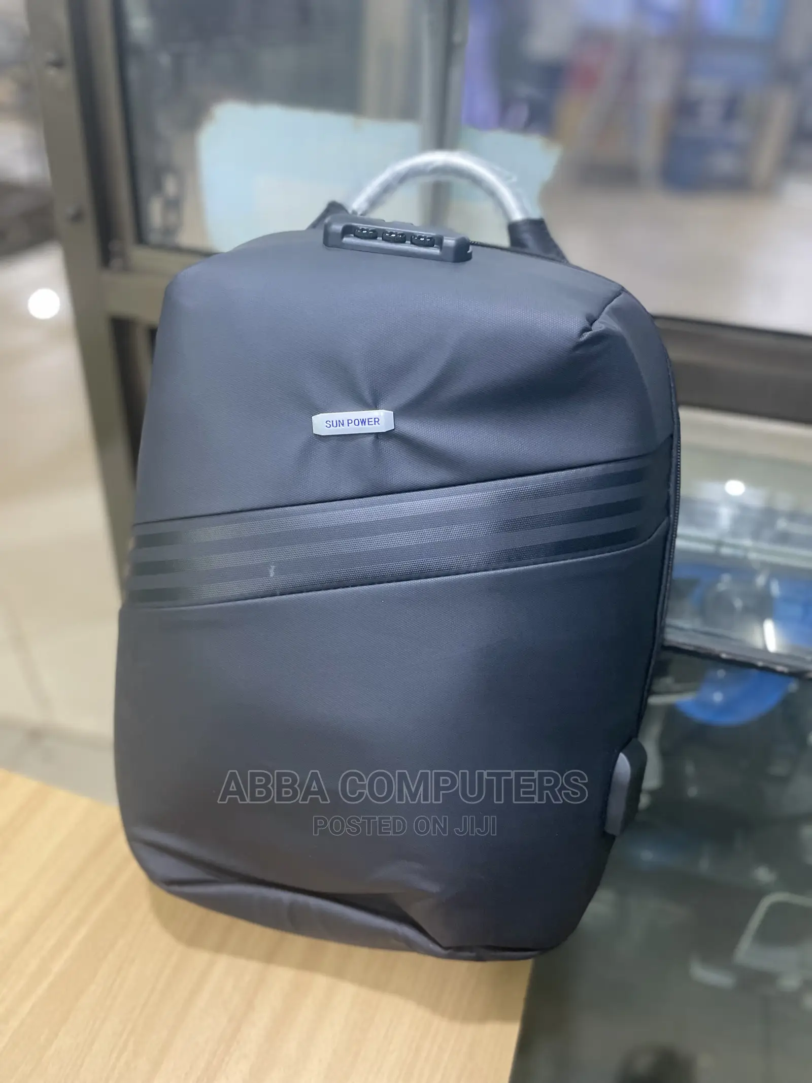 Anti Theft Laptop Bag With Charging Port Black
