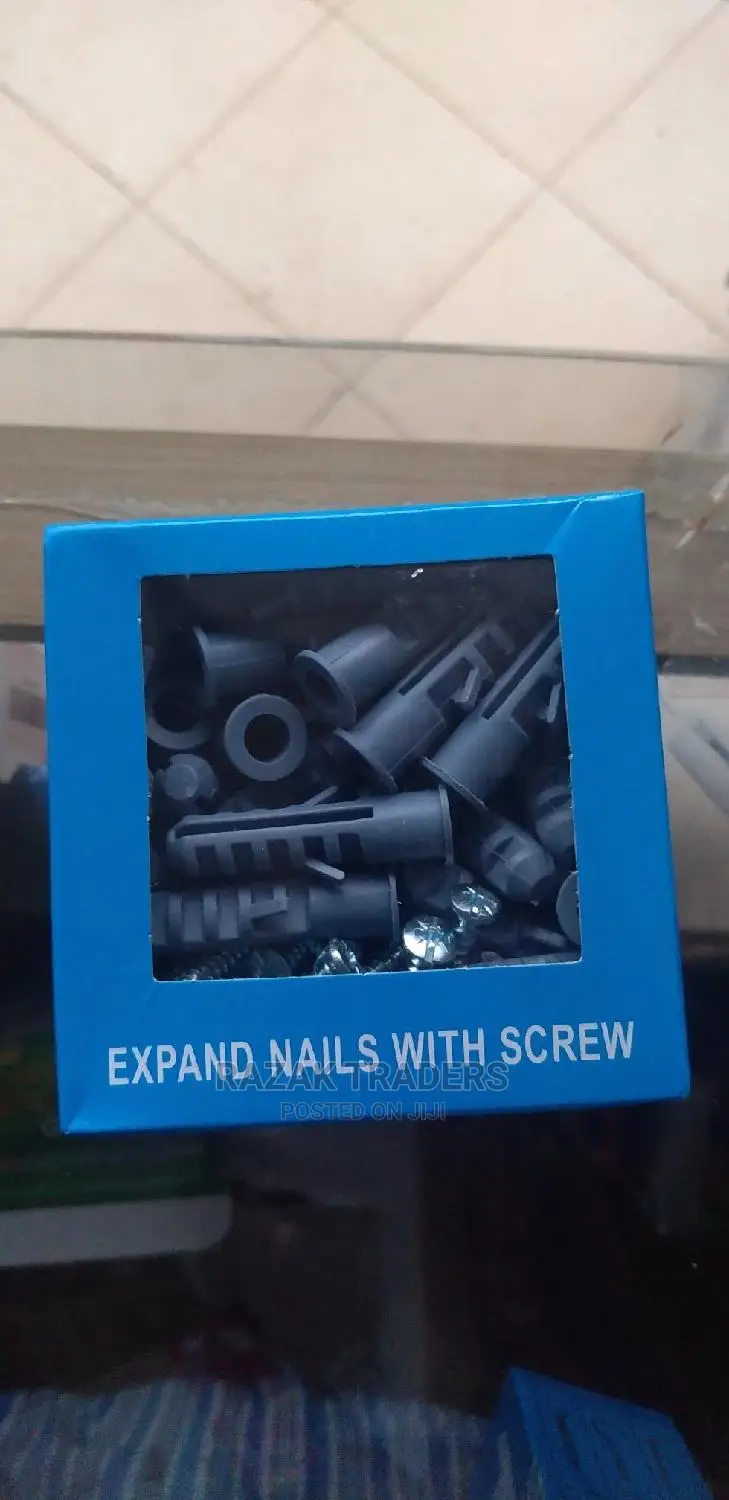 50pc Per Box Heavy-Duty With Screw/Expand Nails With Screw