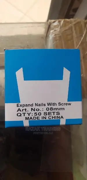 50pc Per Box Heavy-Duty With Screw/Expand Nails With Screw