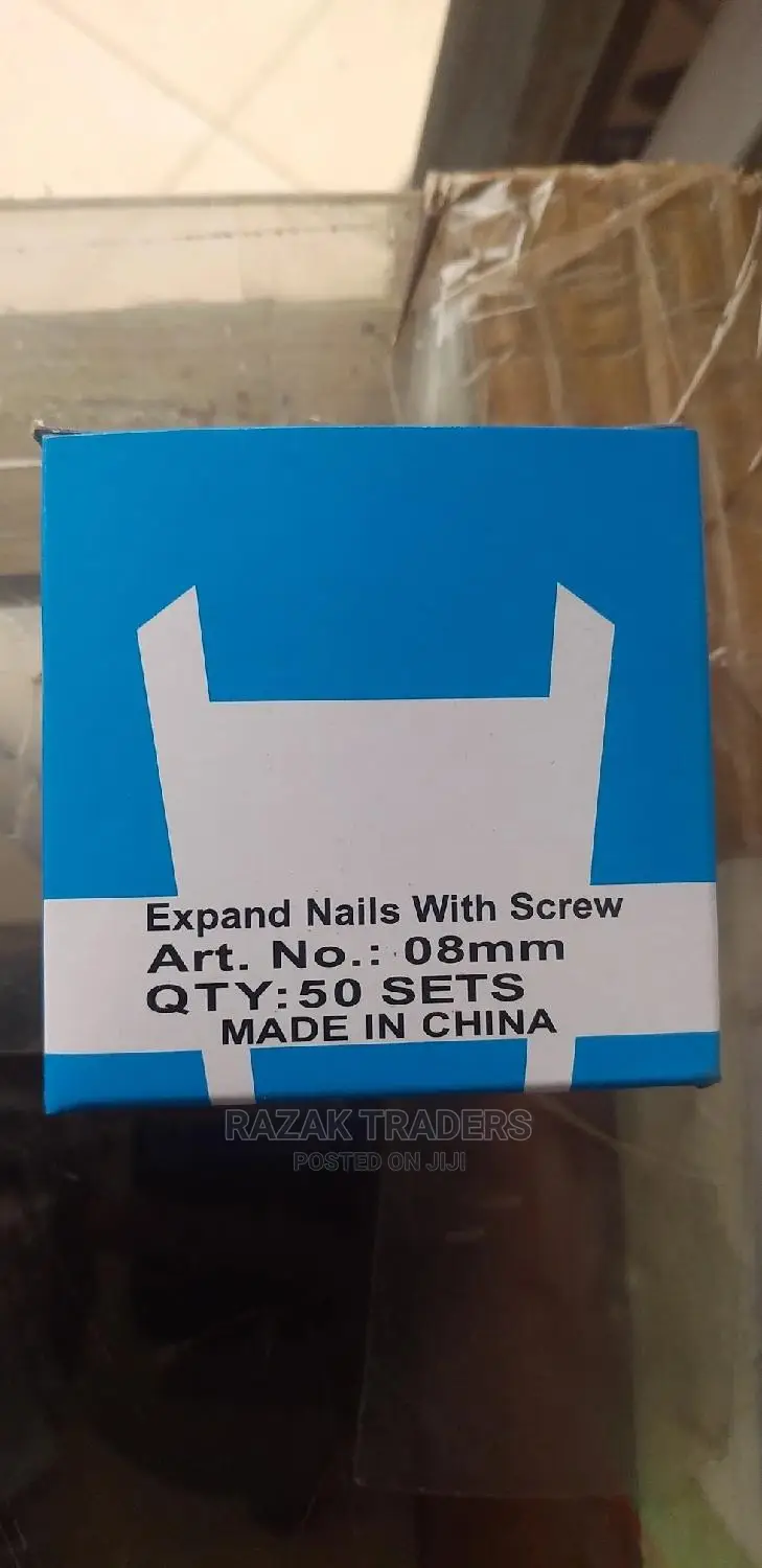50pc Per Box Heavy-Duty With Screw/Expand Nails With Screw