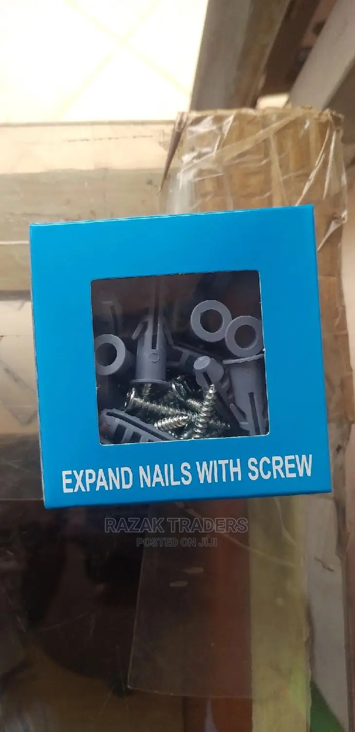 50pc Per Box Heavy-Duty With Screw/Expand Nails With Screw