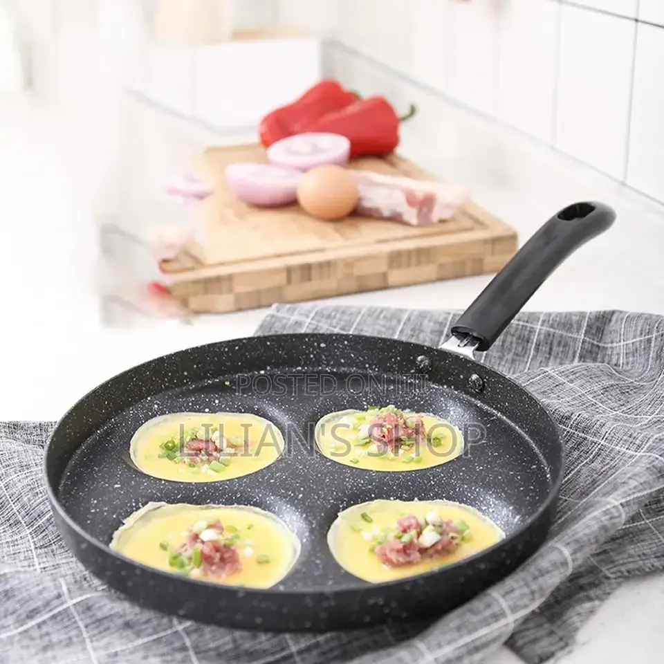 Frying Pot Pan 4 Holes Non Sticky