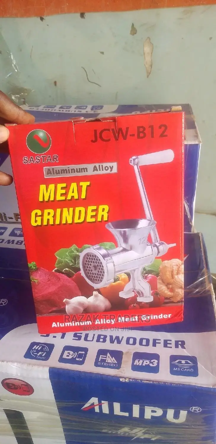 Hand Aluminium Alloy Meat Mincer Beef Grinder - Size 10
