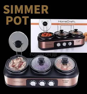 Tripple Slow Cooker And Food Warmer