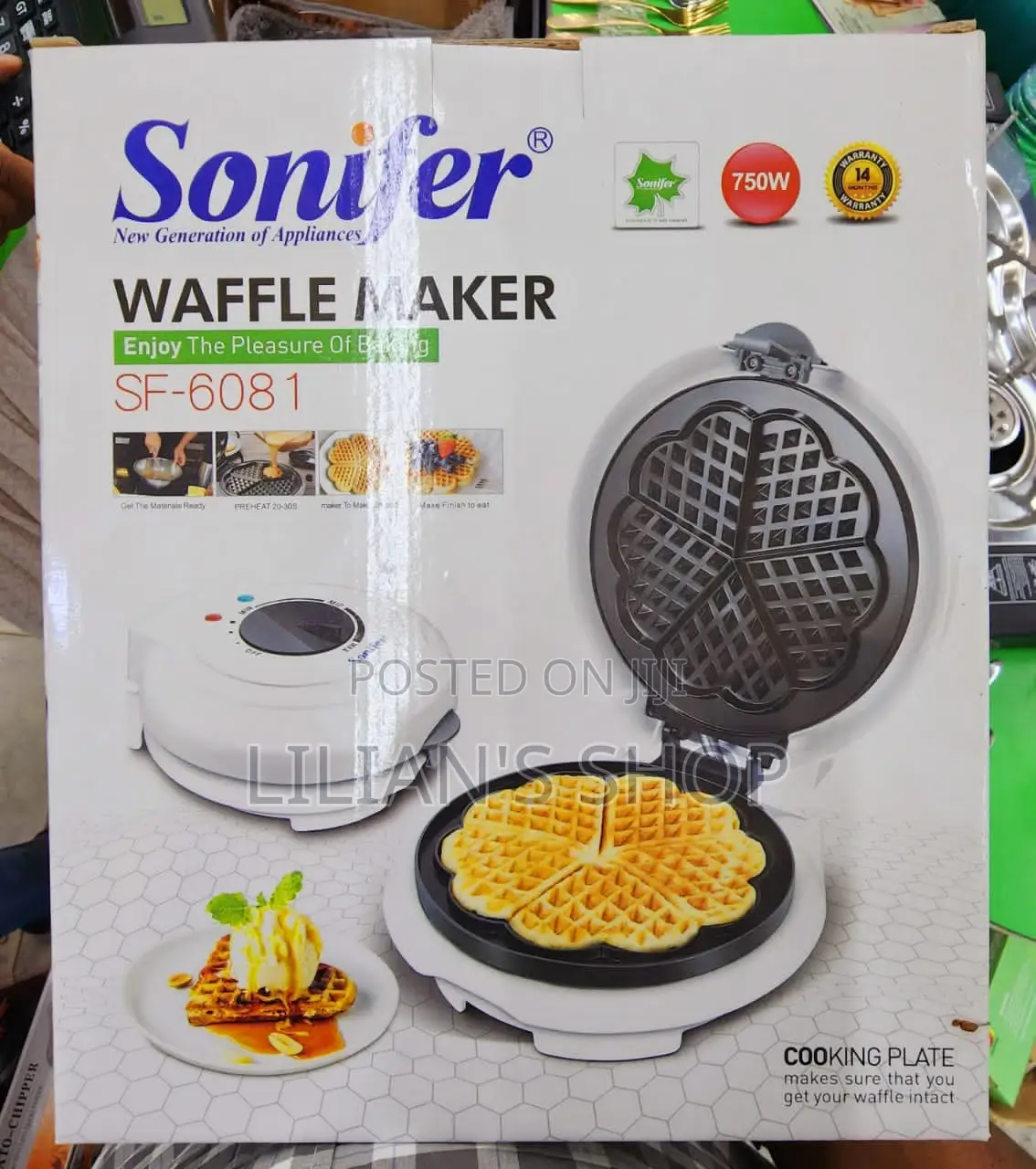 2 In1 Sonifer Waffle Maker and Ice Cone Maker