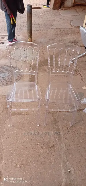 Tresparent Plastic Chairs Brand New